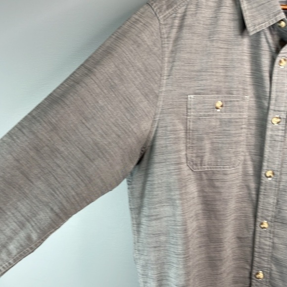 THE NORTH FACE Men’s Montgomery Long Sleeve Shirt High Rise Grey Button Up XL - Picture 4 of 16